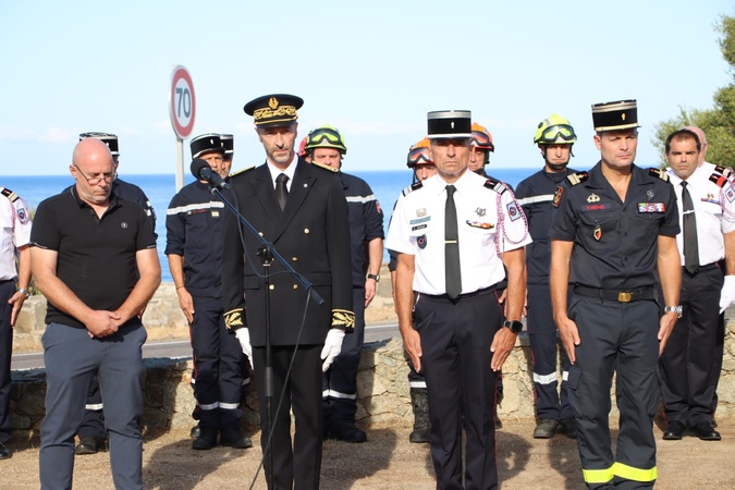 Palasca - Les "Vulcains" ont honoré le souvenir des sapeurs Cameau et Fauvel