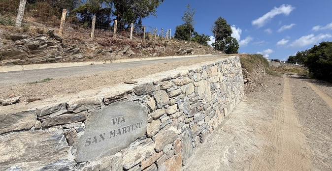 L'inauguration de l'ouverture d'une étape d'a Via San Martinu allant de Petraserena à Zuani. Photo Christian Andreani.