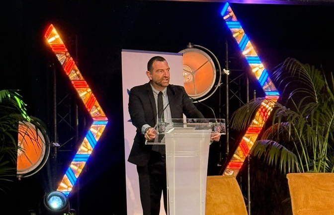Jean-Charles Orsucci, lors du congrès de l'ANEL, à Avranches en Normandie.
