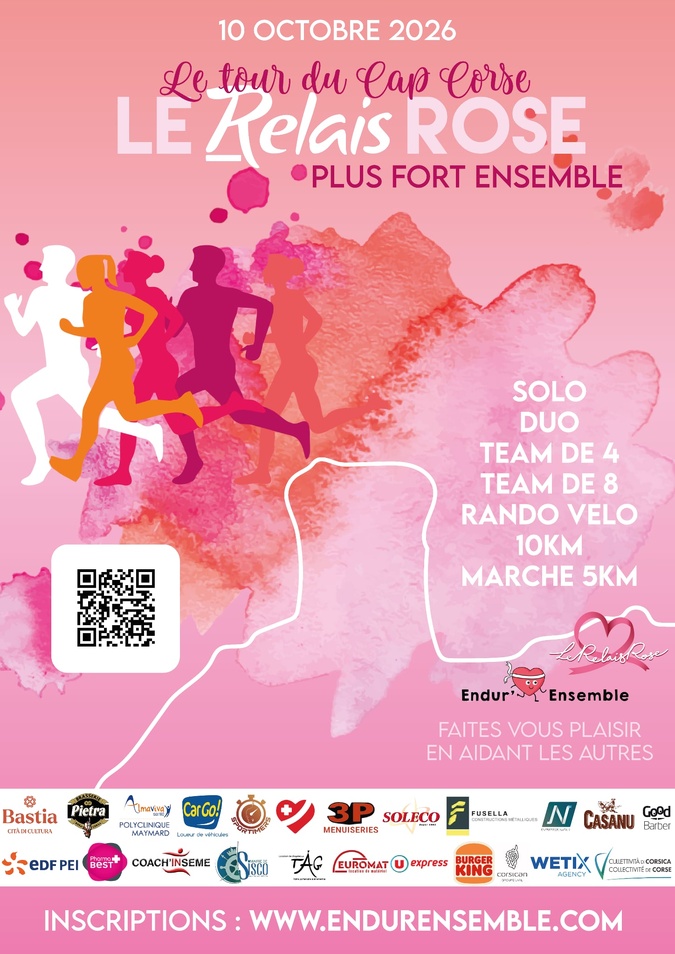 Dans le cadre d'Octobre rose, le Relais rose d'Endur'Ensemble. Dans le cadre d'Octobre rose, le Relais rose d'Endur'Ensemble.