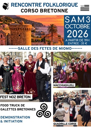 Concert corso-breton à Bastia et Miomo ce week-end