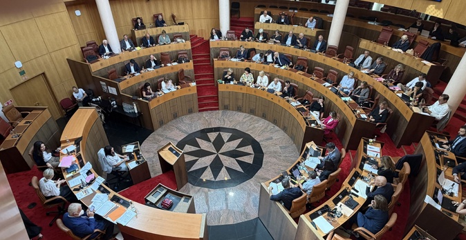 L'hémicycle de l'Assemblée de Corse. Photo Paule Santoni.