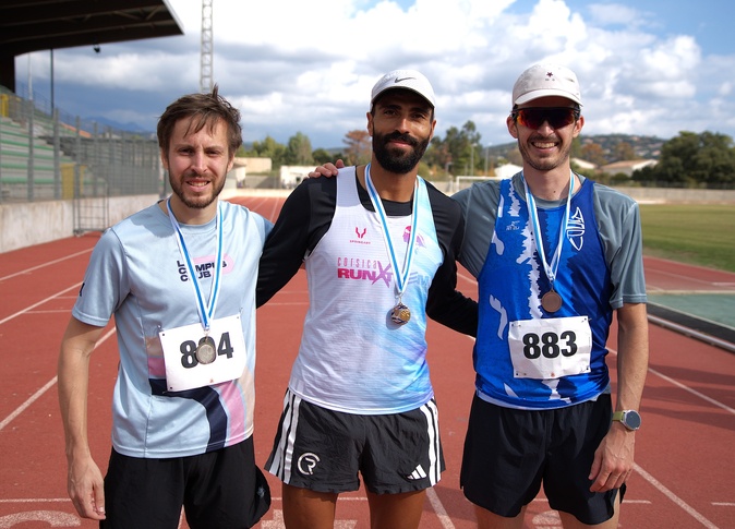 Le podium masculin Le podium masculin