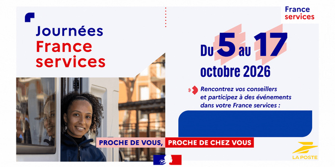 Du 5 au 17 octobre 2026, La Poste participe aux Journées France services