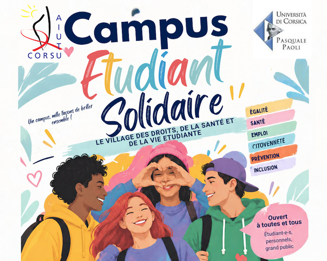 À Corte, le Campus étudiant solidaire veut faire bouger les lignes autour des droits et de la santé