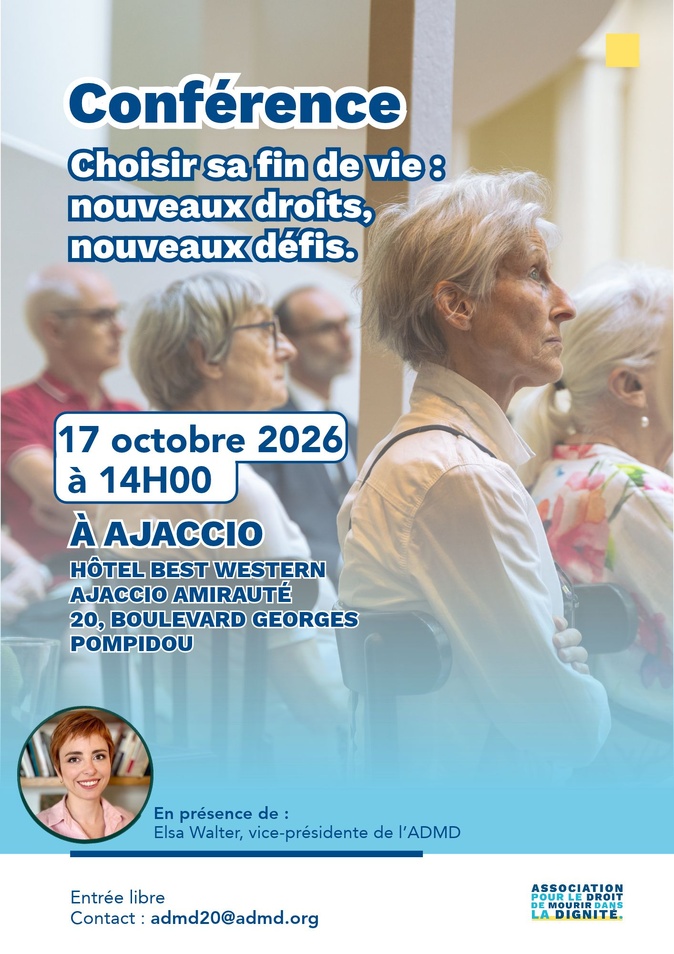 Pour le représentant de l’Association pour le Droit de Mourir dans la Dignité en Corse, la nouvelle loi sur la fin de vie reste « très restrictive »