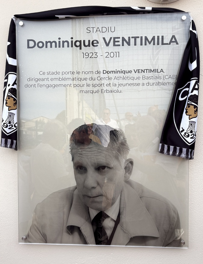Bastia : La stade d’Erbajolo est désormais le stade Dominique Ventimila Bastia : La stade d’Erbajolo est désormais le stade Dominique Ventimila