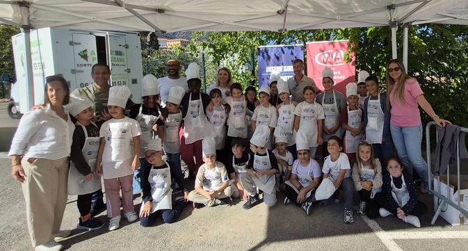 Une savoureuse semaine du goût à Corte pour une cinquantaine d'élèves de l'école de Porette Une savoureuse semaine du goût à Corte pour une cinquantaine d'élèves de l'école de Porette