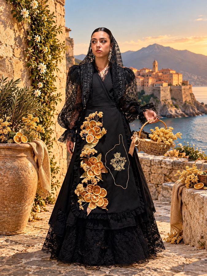 Une robe à redécouvrir à la fin de ce mois d'octobre au Salon du chocolat à Ajaccio.