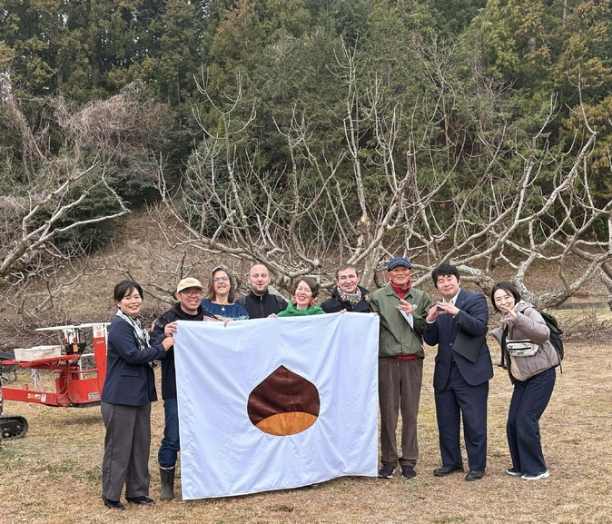 En février dernier, une délégation du collectif Custodi di u Castagnetu s'était rendue au Japon à la découverte de la chataigne nippone.