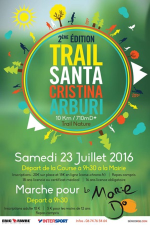 Trail : Deuxième édition du trail nature d'Arburi ce samedi Trail : Deuxième édition du trail nature d'Arburi ce samedi