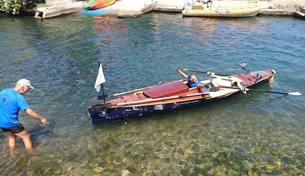 Dernier coup de rame pour Patrick Boni (Photos Patrick Boni et Aviron Haute-Corse)