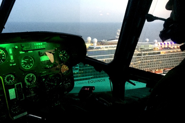 Evacuation médicale à bord d’un paquebot au large d’Ajaccio Evacuation médicale à bord d’un paquebot au large d’Ajaccio