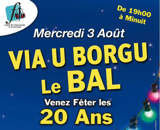 20 ans de la Rue Fesch-U Borgu : Grand bal et fête populaire !