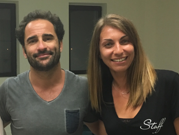 Florent Peyre et Coralie Rocchi, présidente de l'association organisatrice du festival Florent Peyre et Coralie Rocchi, présidente de l'association organisatrice du festival