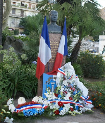 Monument en la mémoire de Pierre Griffi, à Ajaccio.