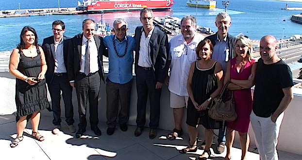 Oscar Temaru, candidat à la présidentielle de 2017, en visite à Bastia