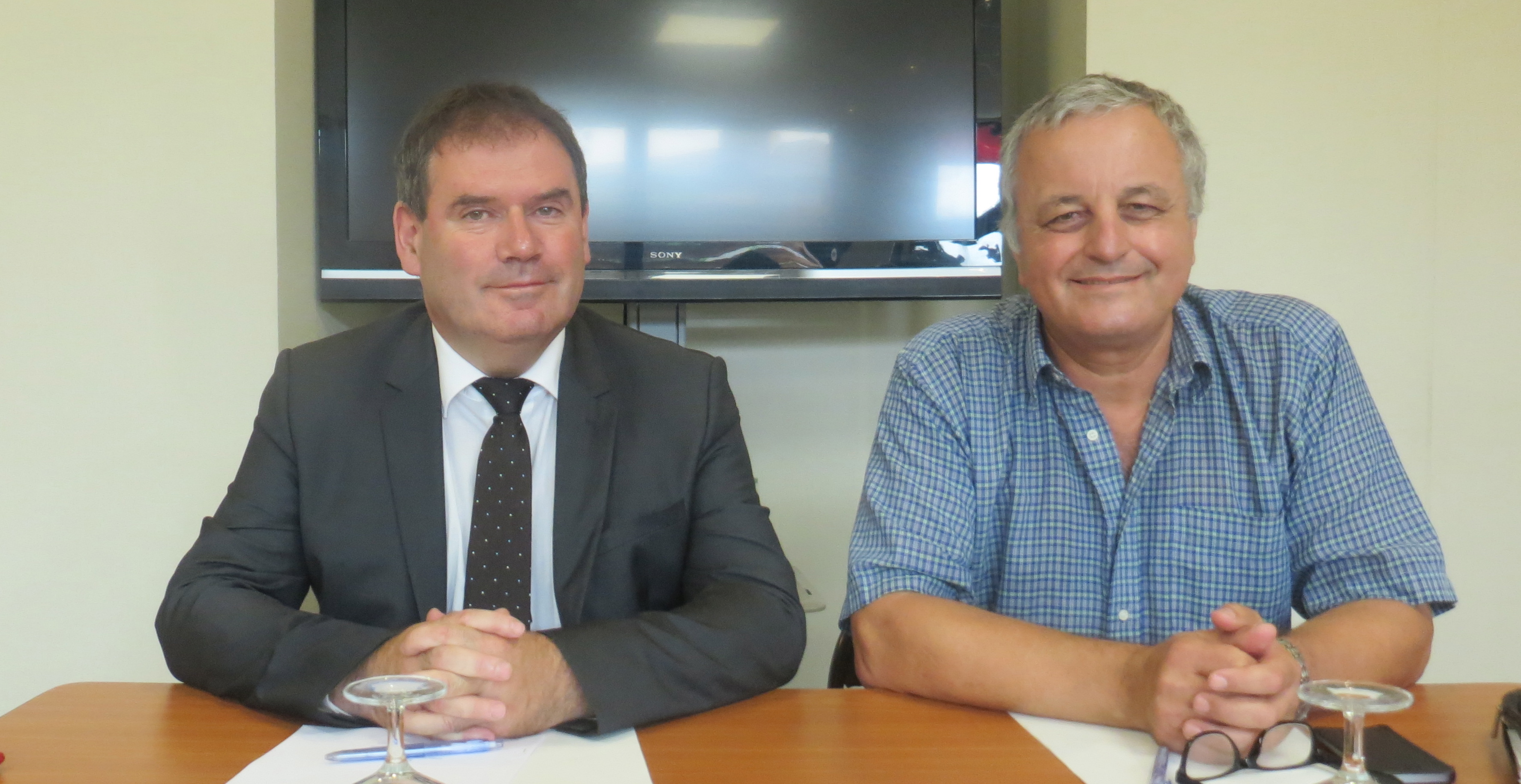 Christian Troadec et François Alfonsi à Bastia.