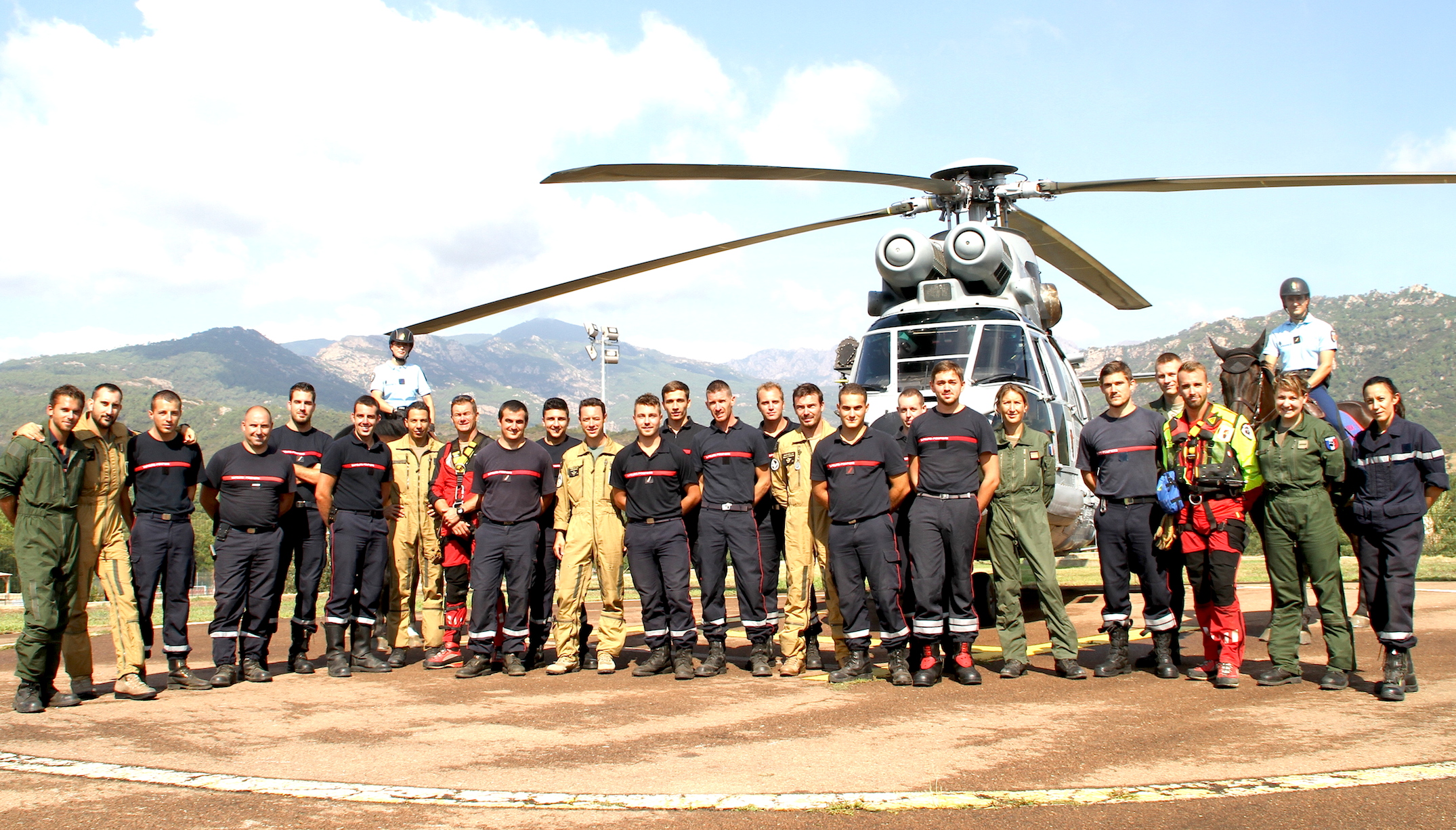 Pompiers de Sainte-Lucie de Porto-Vecchio-BA 126 : Exercice commun de sauvetage