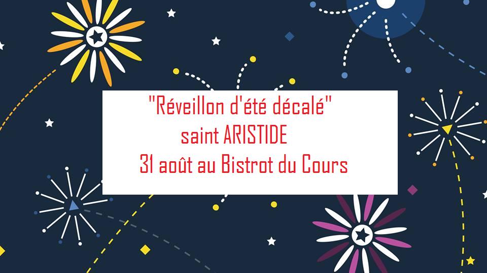 Ajaccio : Soirée de la Saint Sylvestre "décalée", le 31 Août au Bistrot du Cours