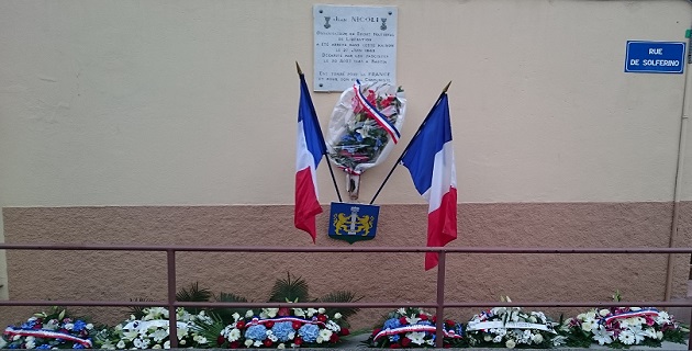 Ajaccio a rendu hommage à Jean Nicoli rue Solferino 