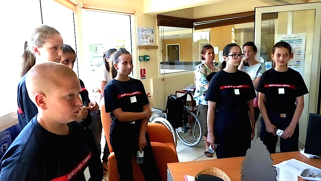 Les jeunes sapeurs-pompiers de la Plaine à la rencontre de leurs ainés