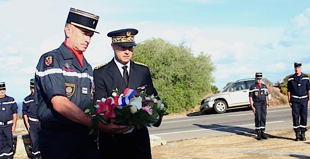 A la mémoire des sapeurs de l'UIISC5 de Corte, victimes de l'incendie de Palasca