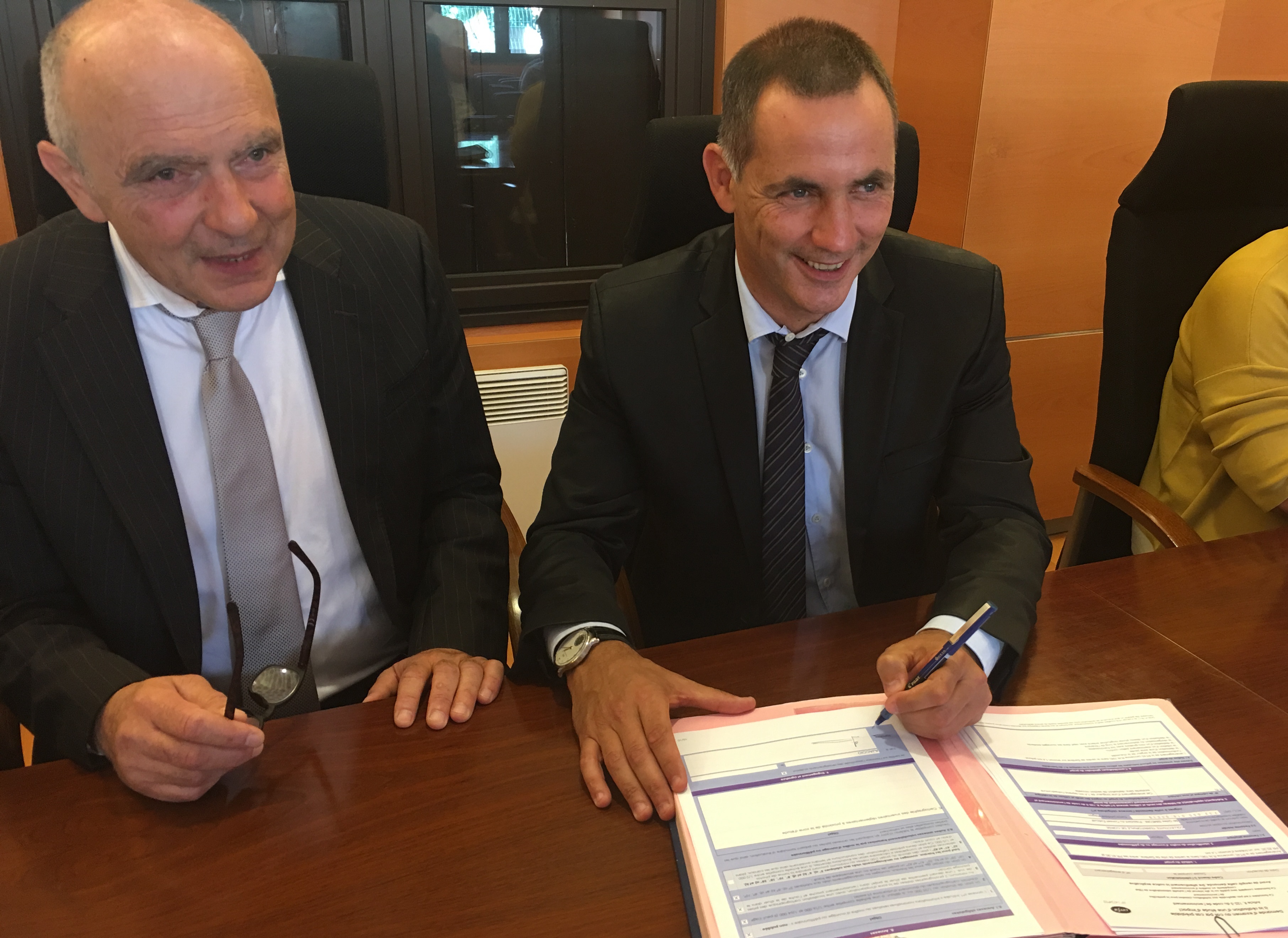 Signature de la Convention de partenariat entre la C.T.C. et la municipalité de Sartène.