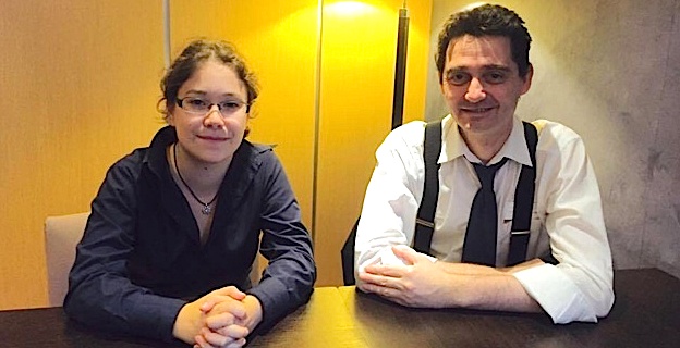 Audrey Gautier, secrétaire générale internationale de l'O.N.G. C.N.R.J., et Frédéric Fappani von Lothringen, Président.