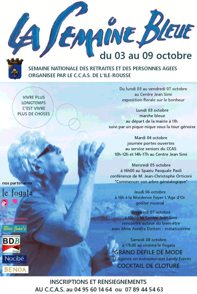 Plusieurs manifestations à l'occasion de la "Semaine bleue" à L'Ile-Rousse