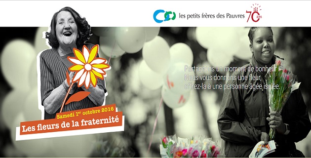 Les Petits Frères des Pauvres: une fleur et un "Défi Selfie" en faveur des personnes âgées.