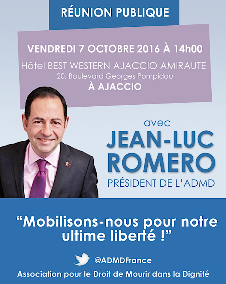 Jean-Luc Romero à Bastia et Ajaccio : "Pour une loi sur la fin de vie qui donne le choix"