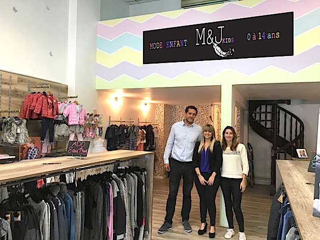 La boutique M&J Kids a pu voir le jour grâce au microcrédit de l'ADIE