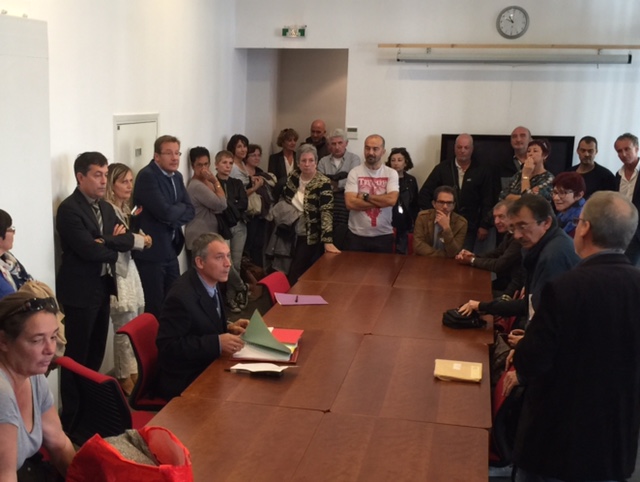 Tous ont été reçus par le directeur adjoint, Gilles Rougon, dans les locaux du Centre des finances publiques de Bastia