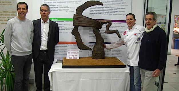 Une tête de Maure en chocolat pour la mairie de Bastia