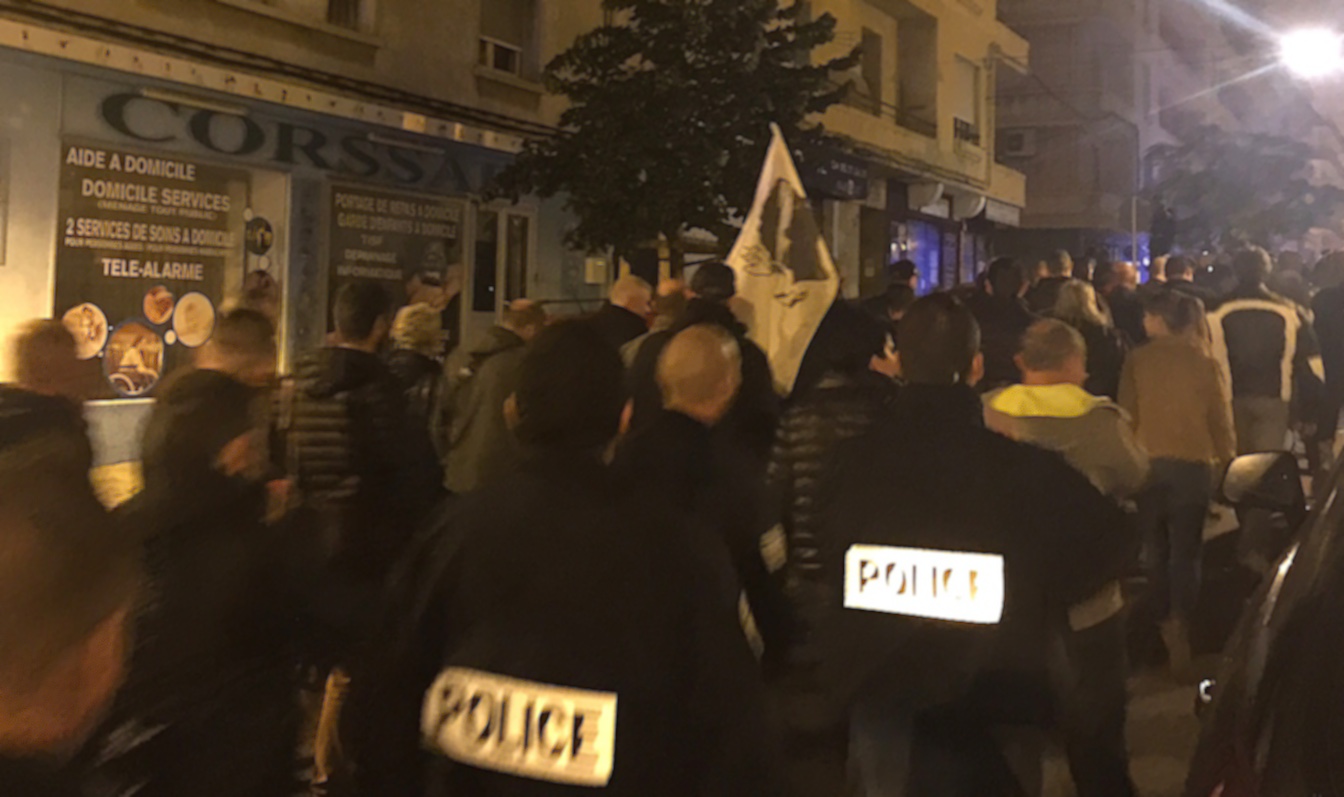 Bastia : Les policiers dans la rue