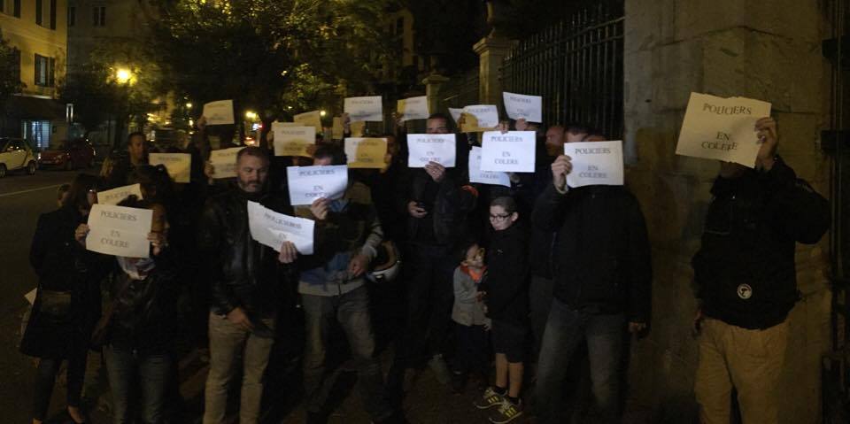 Les policiers ajacciens soutiennent le mouvement national