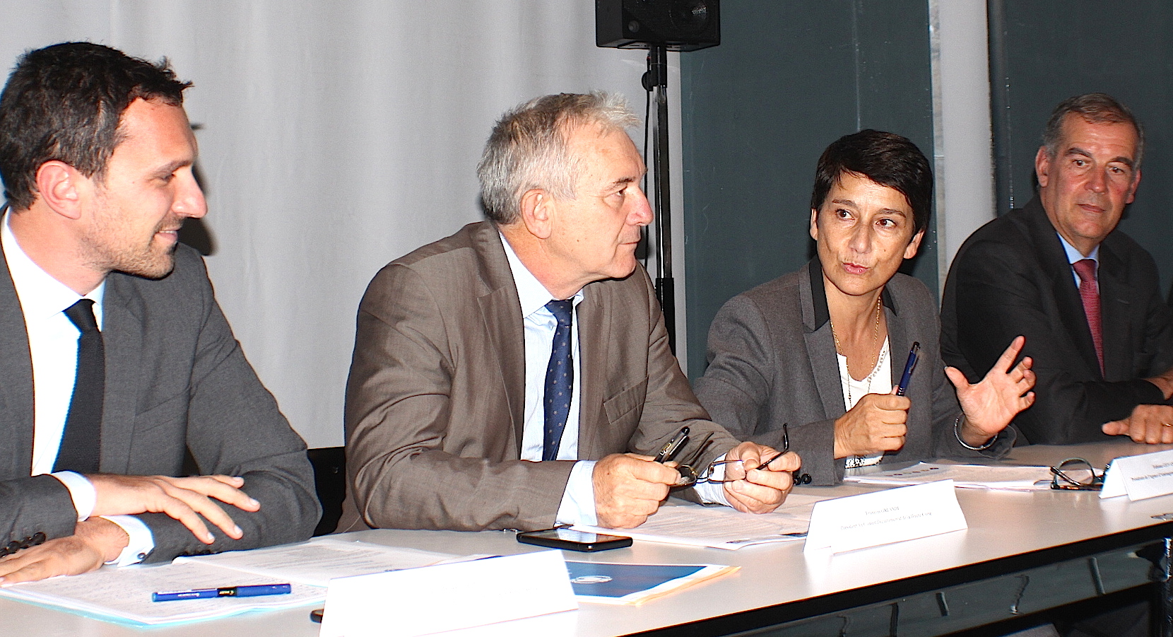 Julien Morganti, François Orlandi, Fabiana Giovannini et Benoît Bonnefoi