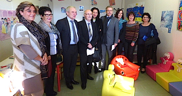 Le micro accueil de Ghisonaccia inauguré en présence du préfet de la Haute Corse et du président du conseil départemental de la Haute Corse.