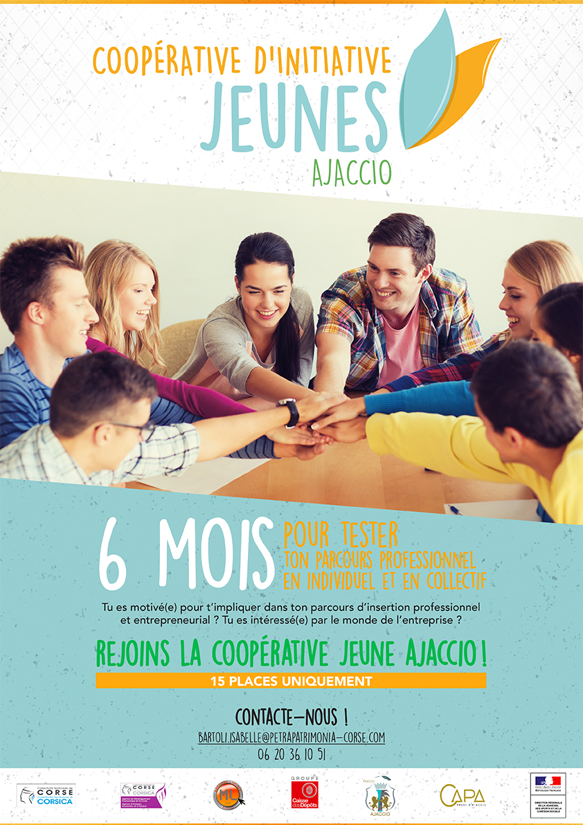 Appel à recrutement pour une Coopérative d’Initiative Jeunes de 18 à 26 ans-Pays Ajaccien