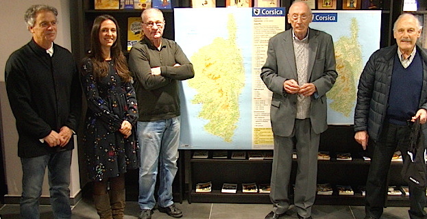 Bastia : Une carte de la Corse in lingua nustrale