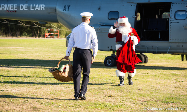 Ventiseri-Solenzara : Le Père Noël a commencé sa tournée par la BA 126
