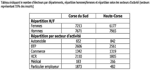 L'élection syndicale dans les TPE démarre : 29 027 salariés inscrits en Corse