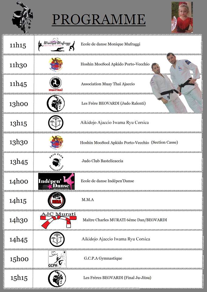 Le programme de la journée au gymnase Pascal-Rossini