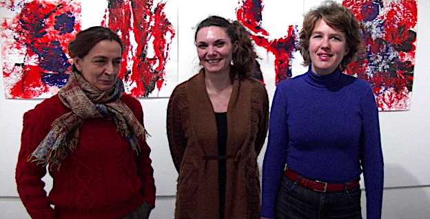 Cécile Orsoni à droite, avec à sa droite, Juana Macari, directrice de Una Volta