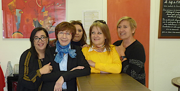 Les animatrices rassemblées autour de Dominique Merlenghi