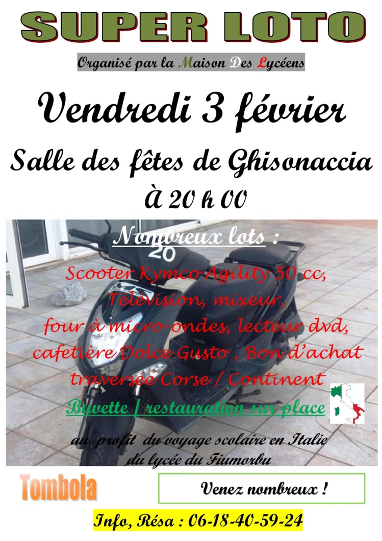Lycée de la plaine : Un loto pour financer les voyages pédagogiques