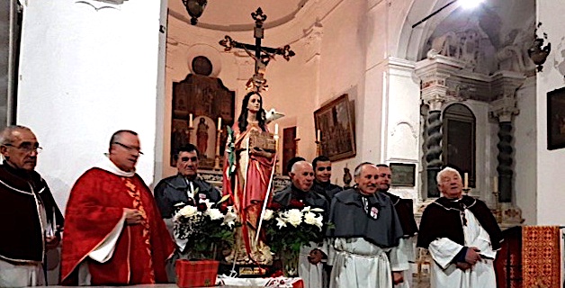 Calvi : Bénédiction de la statue restaurée de Sainte Dévote