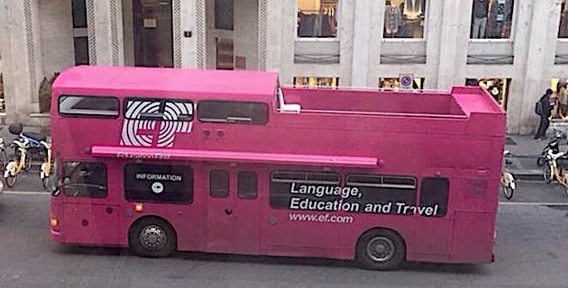 Le bus européen des Langues EF pour la première fois en Corse !