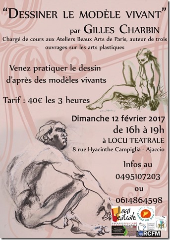 Atelier de dessin dirigé par Gilles Charbin